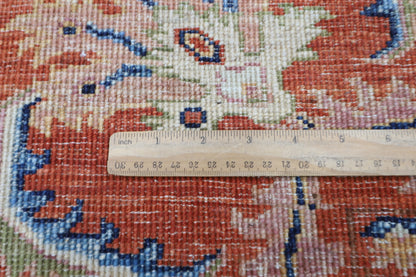 166 x 242 cm | Oriental Sultani Orange Area Rug Afghan Hand Knotted Veg Dye Wool carpet