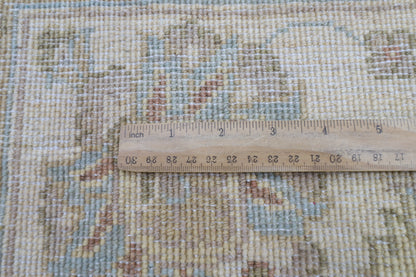 151 x 204 cm | Oriental Beige Area Rug Afghan Hand Knotted Veg Dye Wool carpet