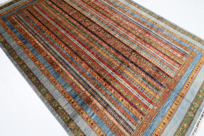 199 x 298 cm | Oriental Turkish Shall Area Rug Afghan Hand Knotted Veg Dye Wool carpet