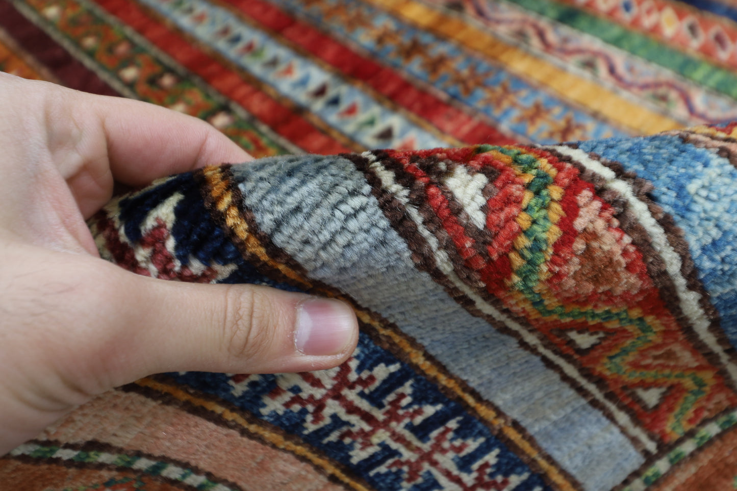 199 x 298 cm | Oriental Turkish Shall Area Rug Afghan Hand Knotted Veg Dye Wool carpet