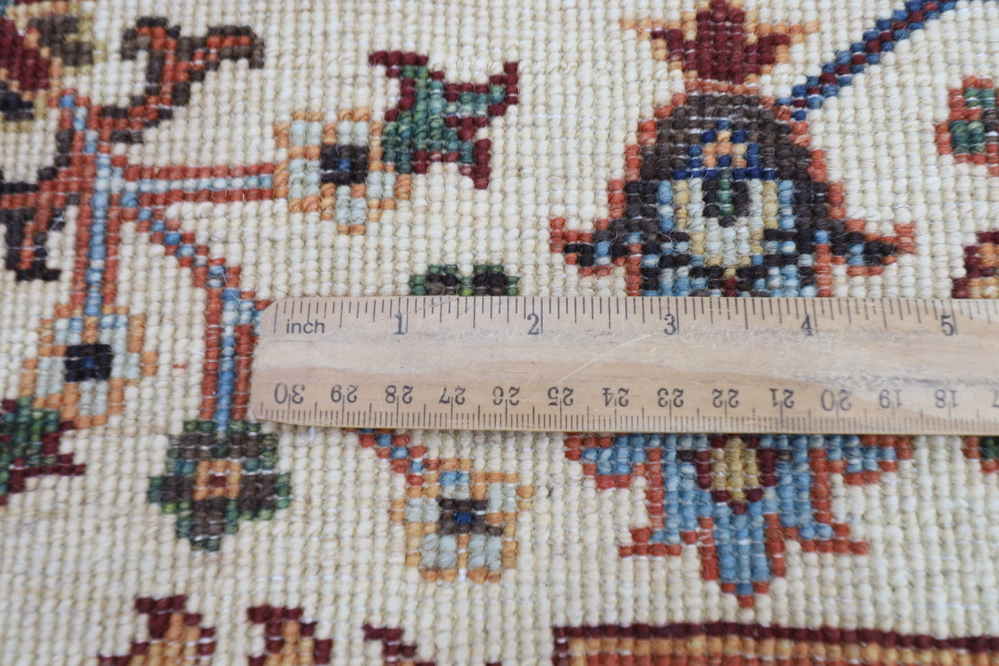 151 x 198 cm | Oriental Sultani beige Area Rug Afghan Hand Knotted Veg Dye Wool carpet