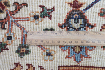 151 x 198 cm | Oriental Sultani beige Area Rug Afghan Hand Knotted Veg Dye Wool carpet