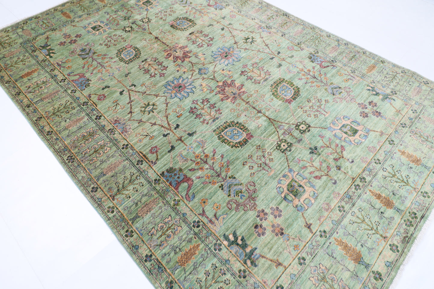 200 x 292 cm | Oriental Sultani Area Rug Afghan Hand Knotted Veg Dye Wool carpet