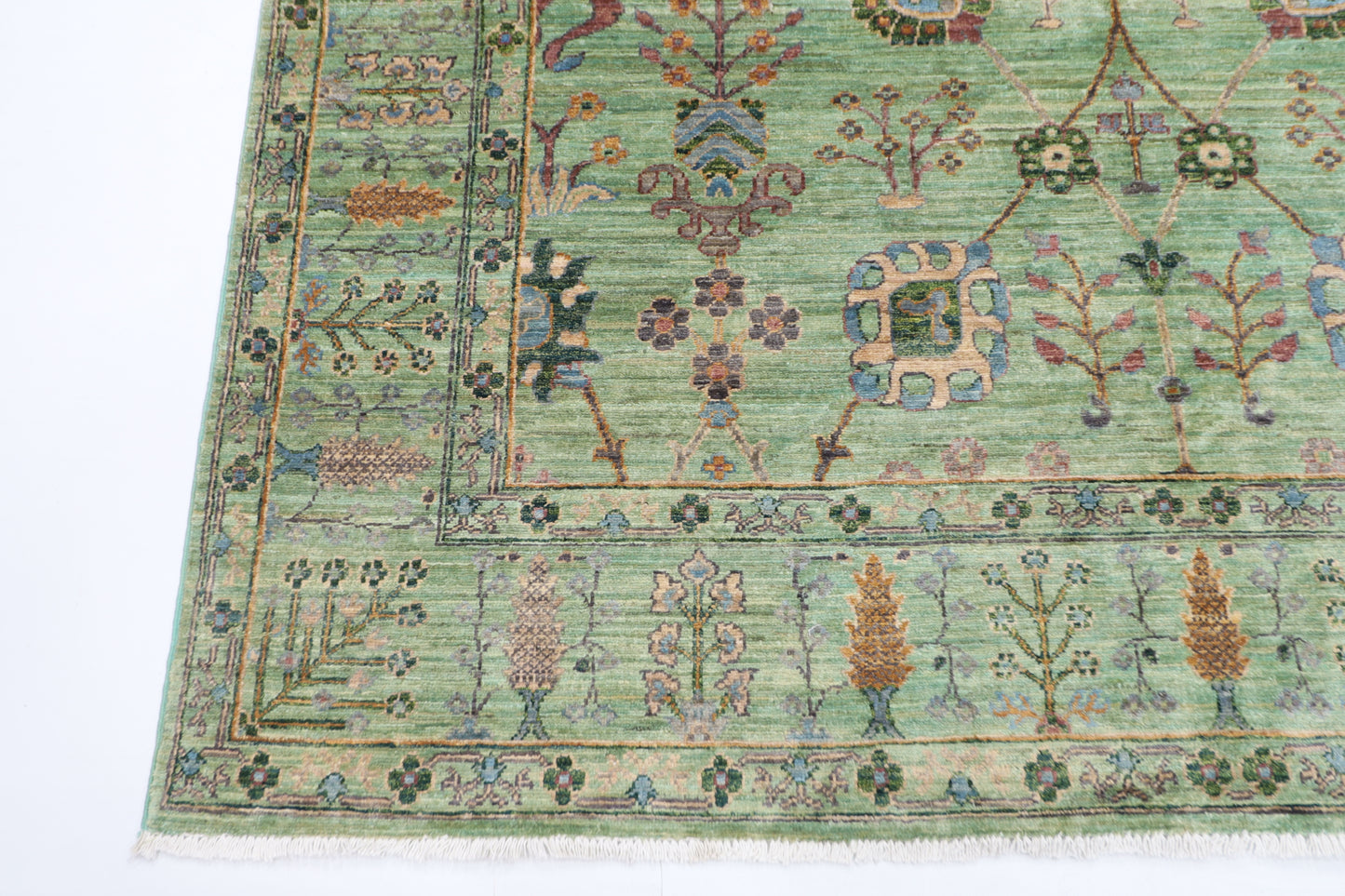 200 x 292 cm | Oriental Sultani Area Rug Afghan Hand Knotted Veg Dye Wool carpet