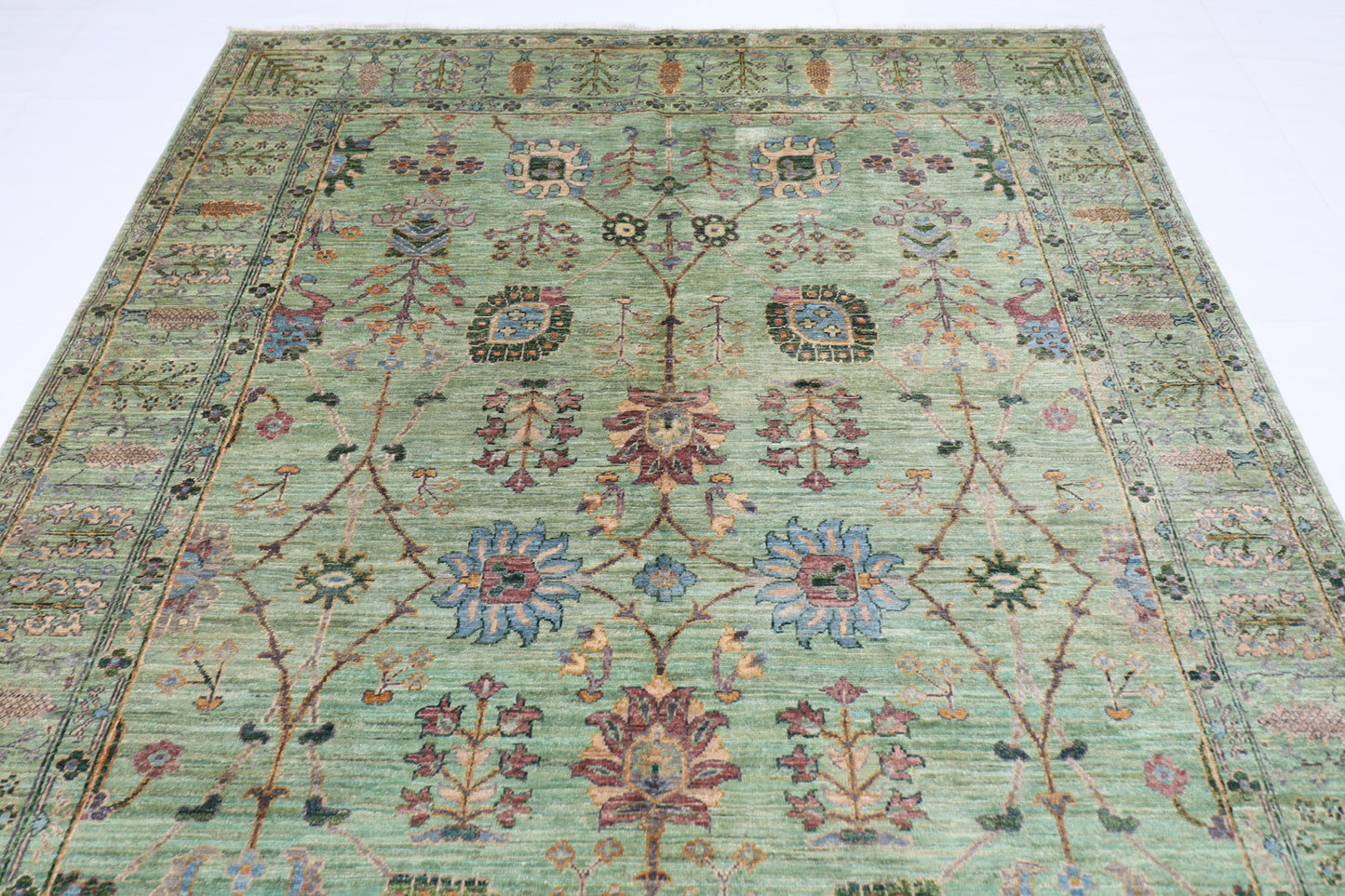 200 x 292 cm | Oriental Sultani Area Rug Afghan Hand Knotted Veg Dye Wool carpet