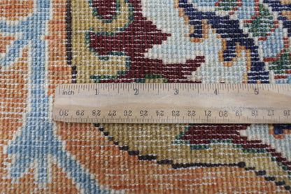 197 x 300 cm | Oriental Suzani Gold Area Rug Afghan Hand Knotted Veg Dye Wool carpet
