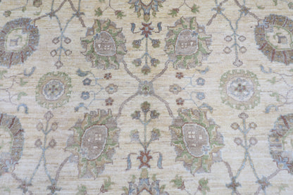 202 x 301 cm | Oriental Floral Area Rug Afghan Hand Knotted Veg Dye Wool carpet