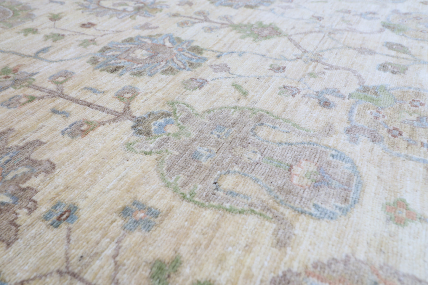 202 x 301 cm | Oriental Floral Area Rug Afghan Hand Knotted Veg Dye Wool carpet