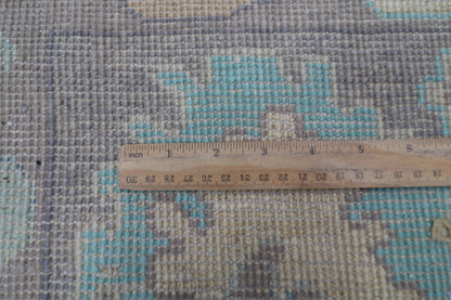 208 x 300 cm |  Oushak gray Tribal Area Rug Afghan Hand Knotted veg Dye Wool carpet