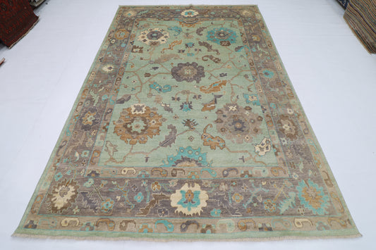 205 x 304 cm |  Oushak Tribal Area Rug Afghan Hand Knotted veg Dye Wool carpet