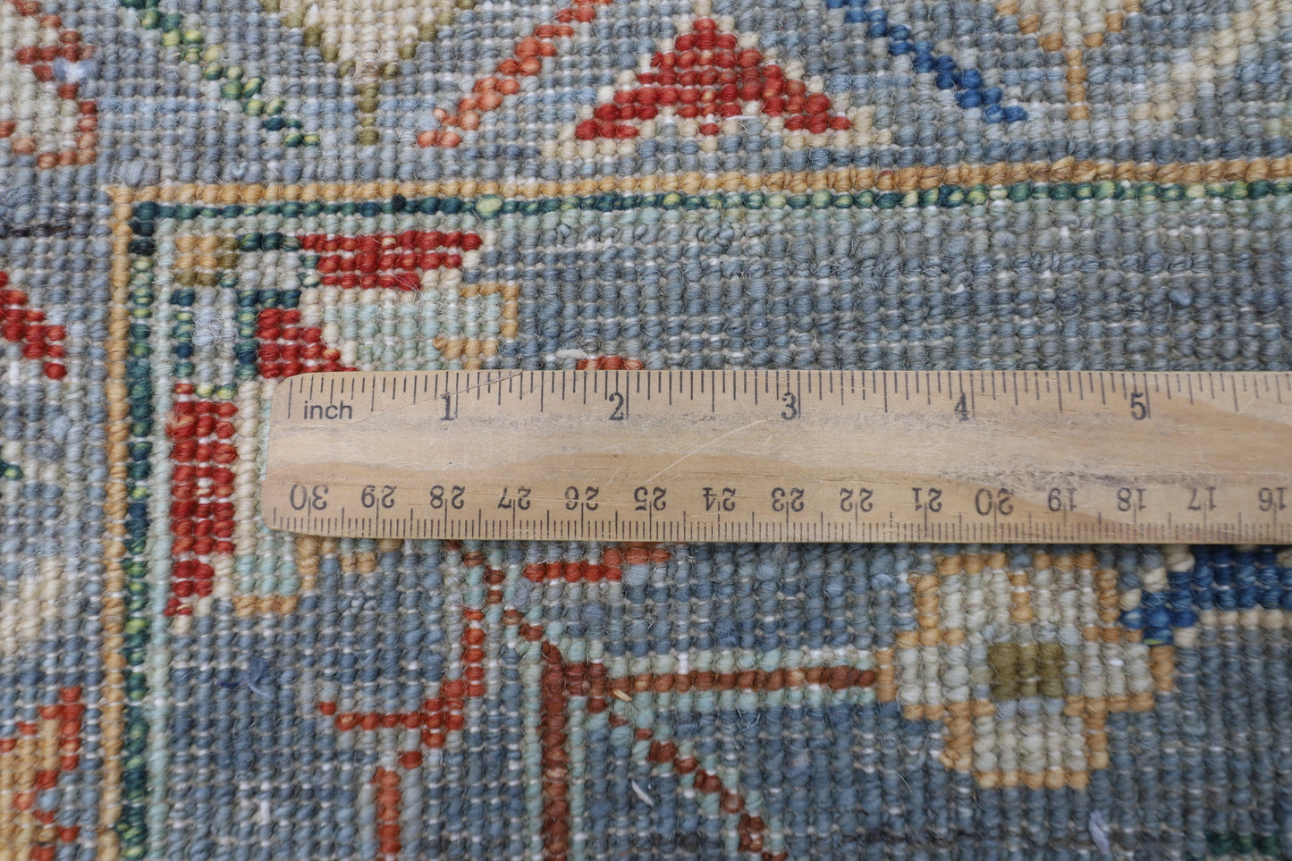 177 x 249 cm | Oriental Floral Gray Area Rug Afghan Hand Knotted Veg Dye Wool carpet