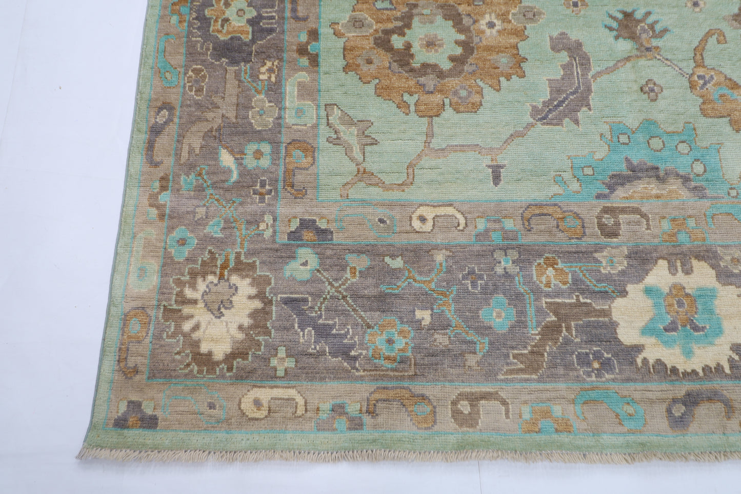 205 x 304 cm |  Oushak Tribal Area Rug Afghan Hand Knotted veg Dye Wool carpet