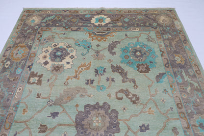 205 x 304 cm |  Oushak Tribal Area Rug Afghan Hand Knotted veg Dye Wool carpet