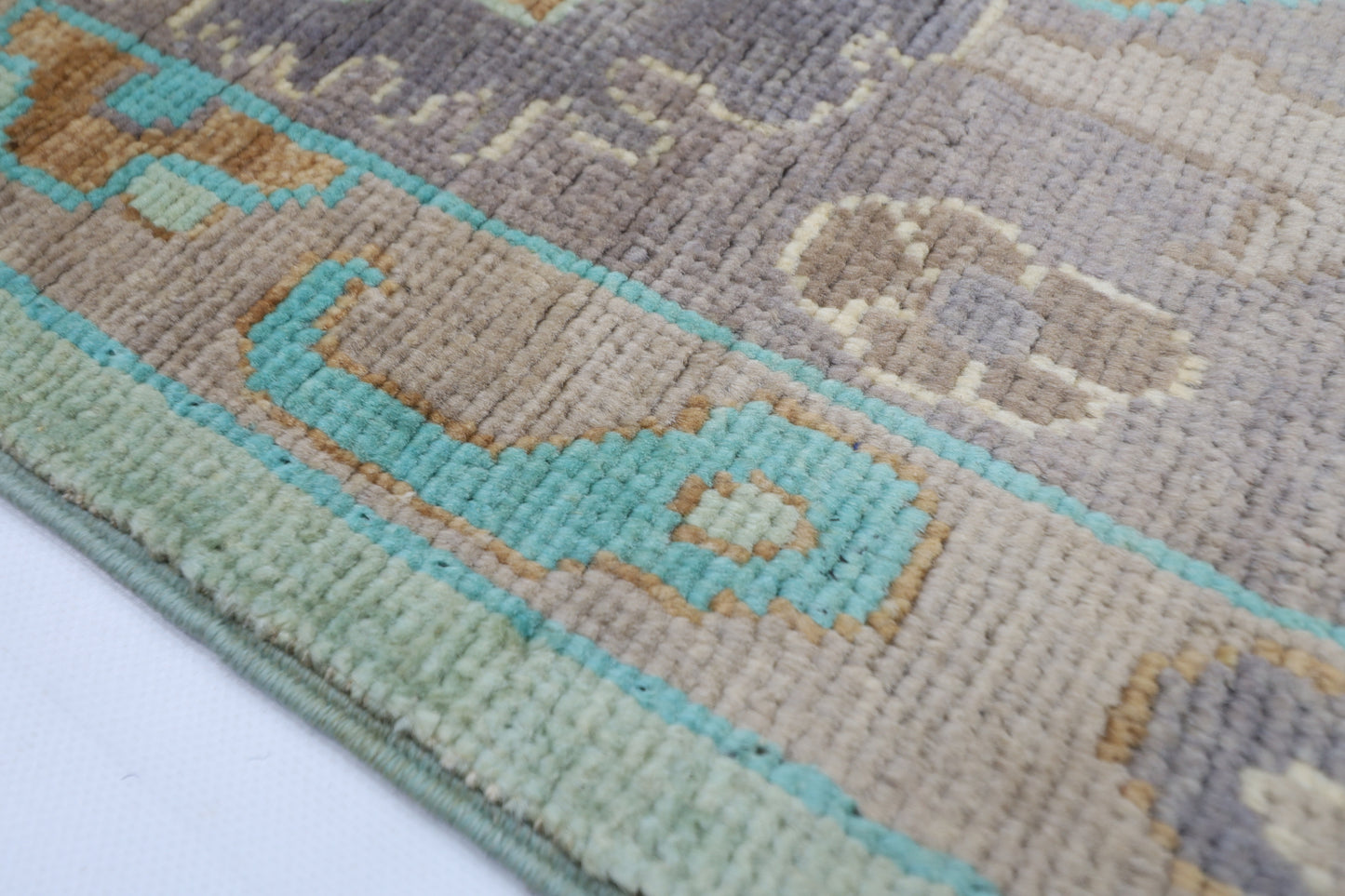 205 x 304 cm |  Oushak Tribal Area Rug Afghan Hand Knotted veg Dye Wool carpet