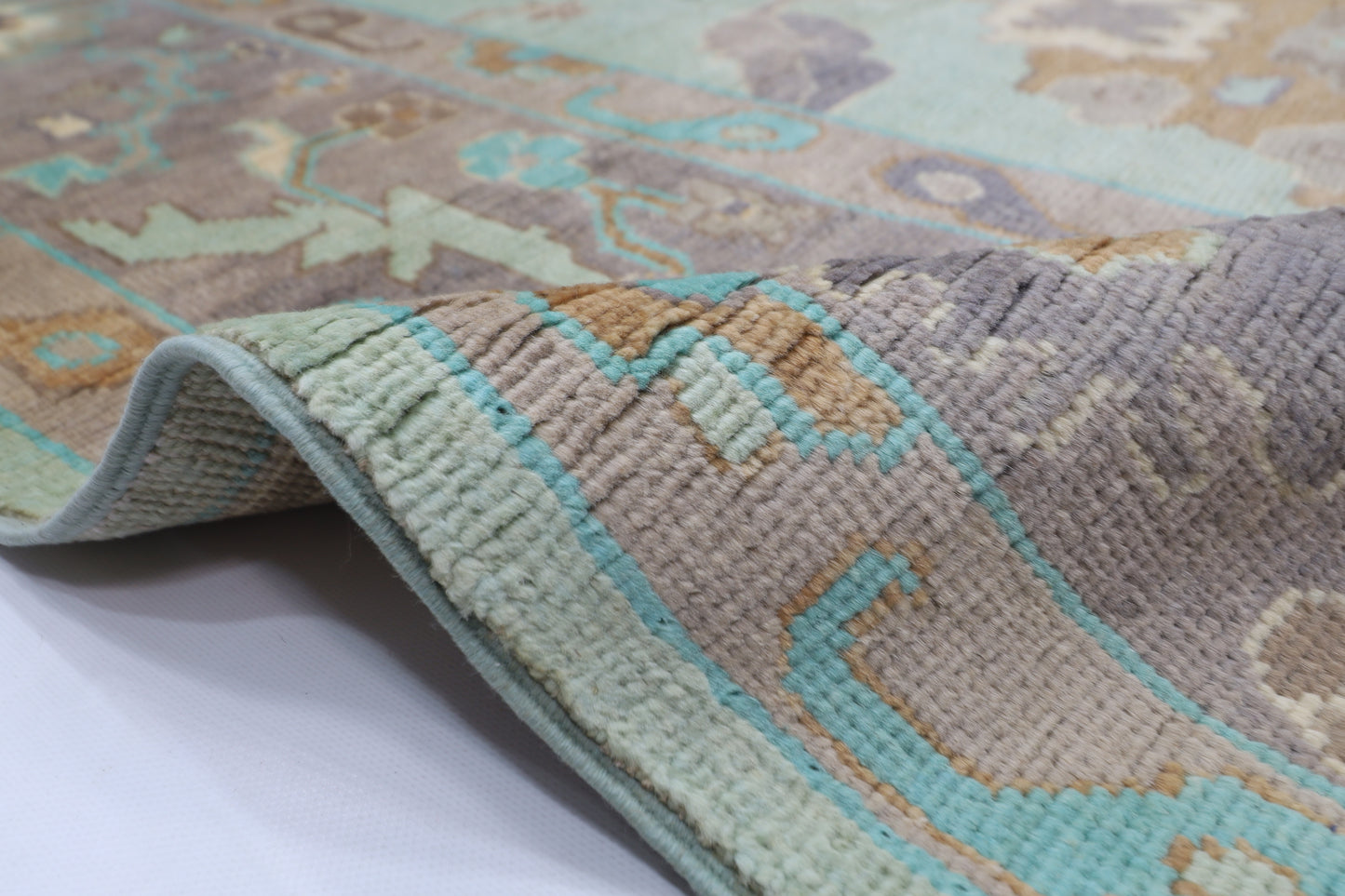 205 x 304 cm |  Oushak Tribal Area Rug Afghan Hand Knotted veg Dye Wool carpet