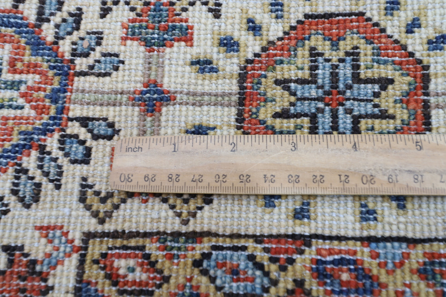 119 x 176 cm | Oriental Blue Area Rug Afghan Hand Knotted Veg Dye Wool carpet