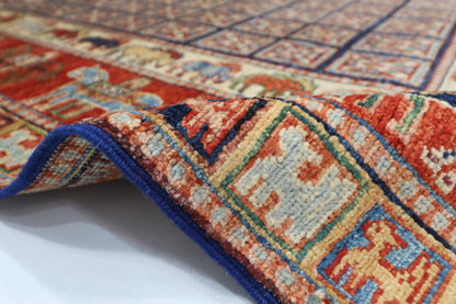 146 x 151 cm | Oriental Animal Square Rug Afghan Hand Knotted Veg Dye Wool carpet