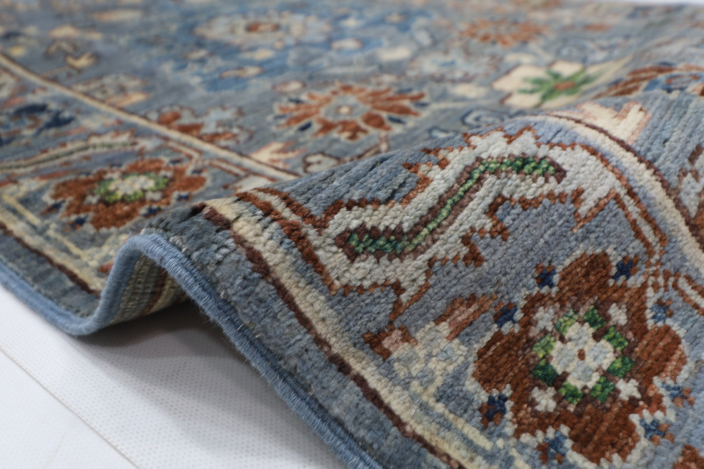 79 x 293 cm | Floral Tribal Runner Rug Afghan Hand Knotted veg Dye Wool carpet