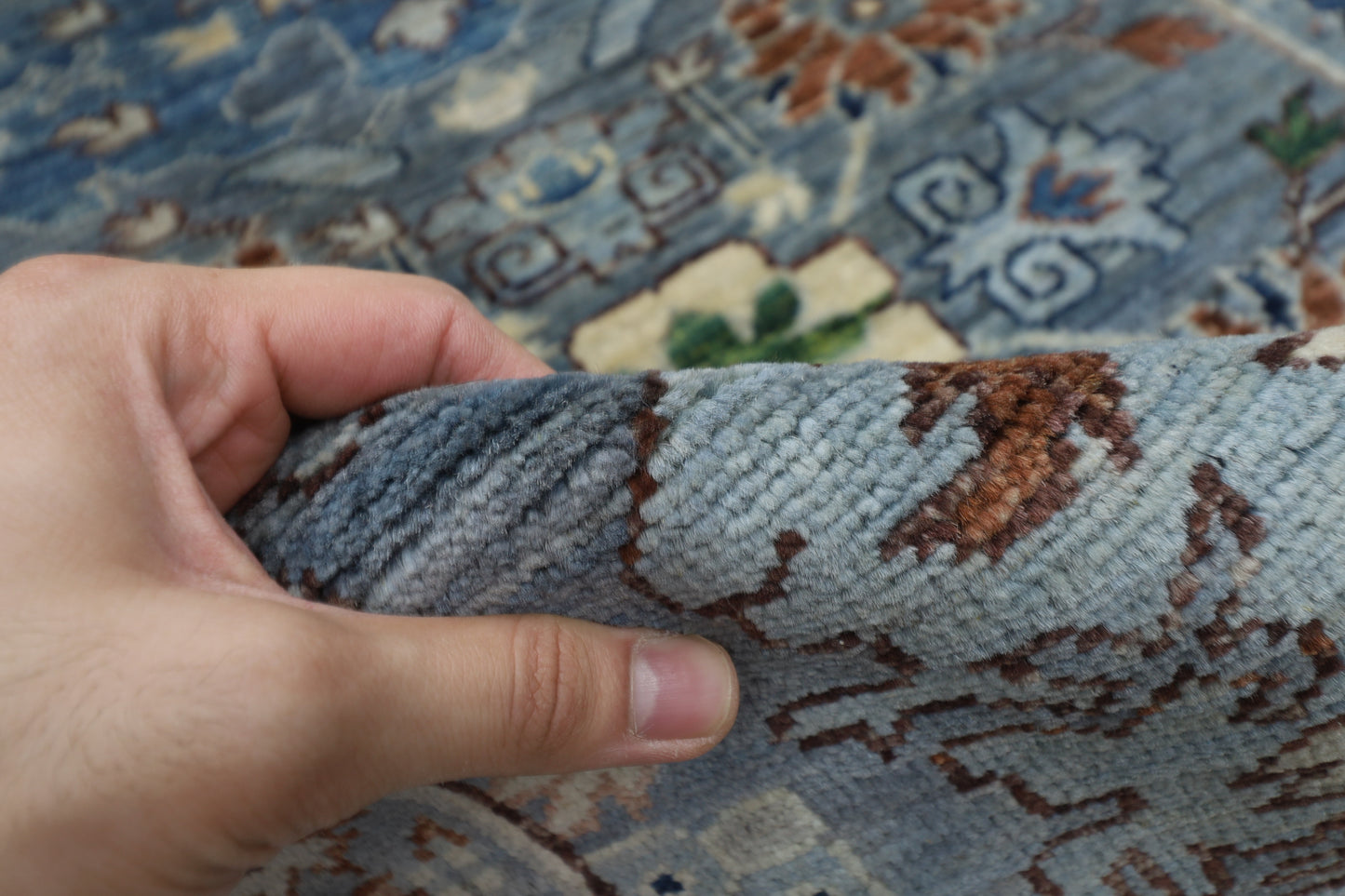 79 x 293 cm | Floral Tribal Runner Rug Afghan Hand Knotted veg Dye Wool carpet