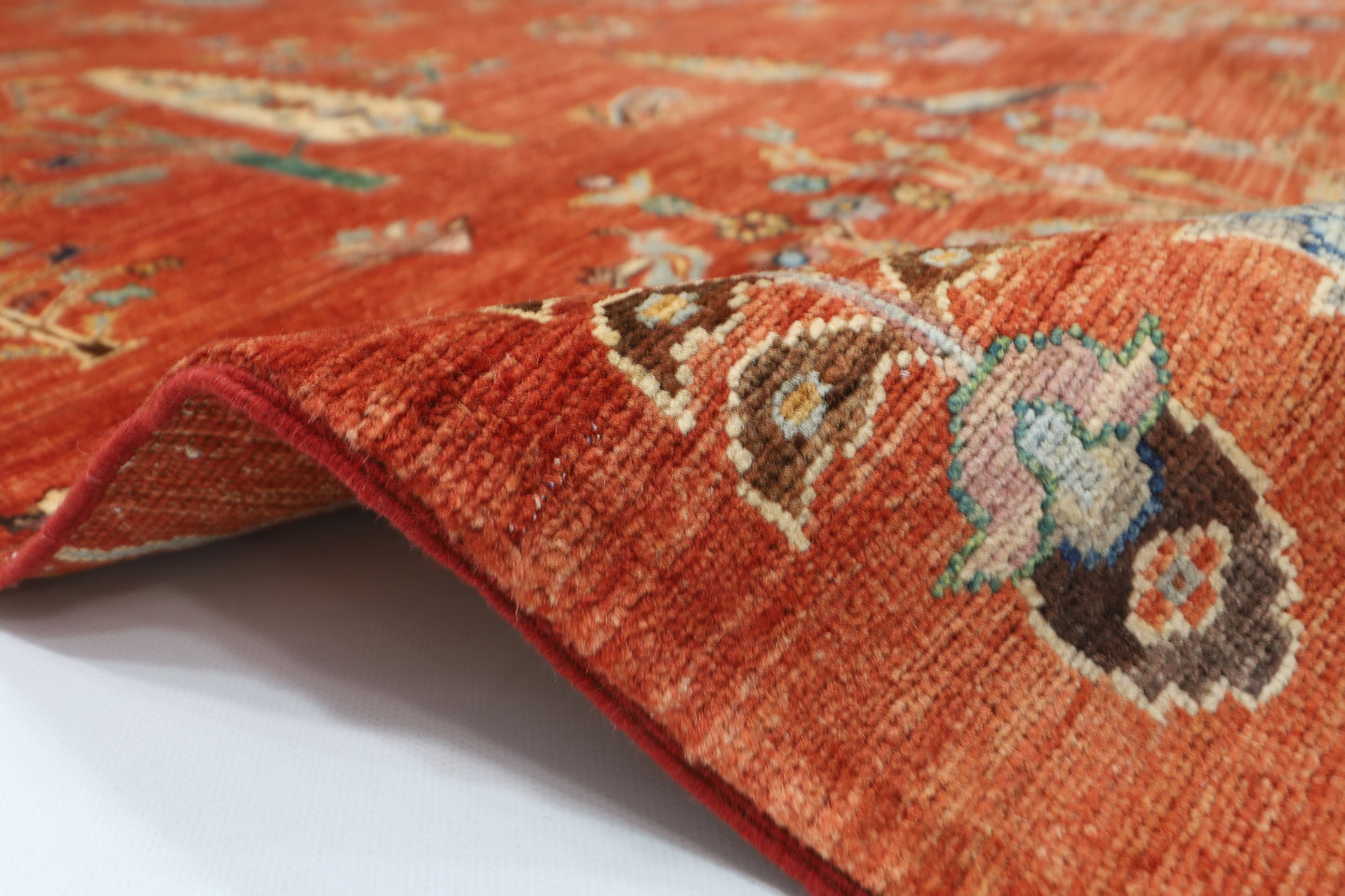200 x 297 cm | Oriental Tree of life Area Rug Afghan Hand Knotted Veg Dye Wool carpet