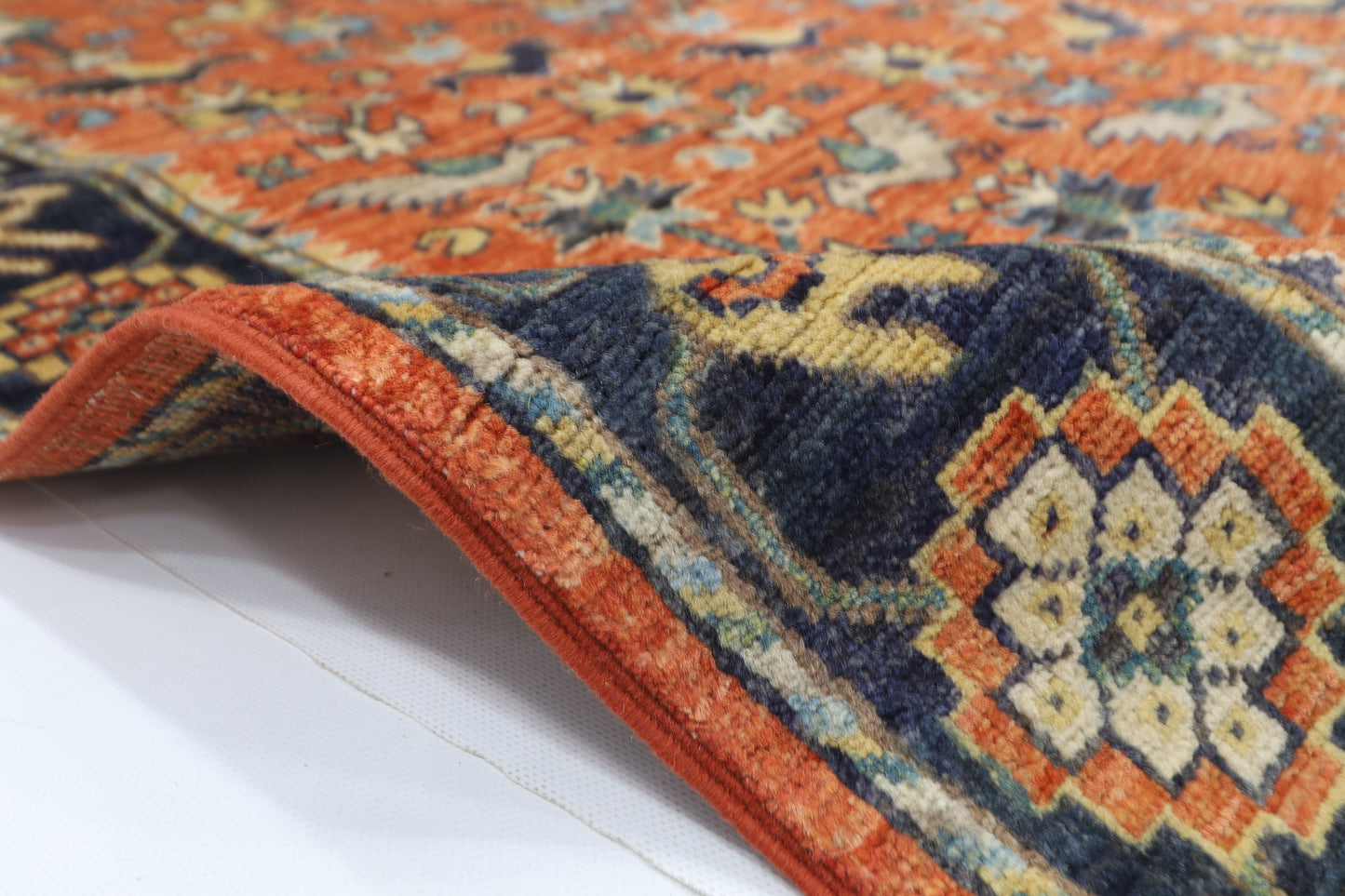 153 x 190 cm | Tribal Birds Area Rug Afghan Hand Knotted Veg Dye Wool carpet