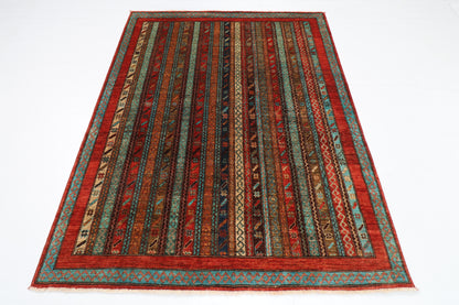 155 x 200 cm | Tribal Turkish Shall Area Rug Afghan Hand Knotted Veg Dye Wool carpet