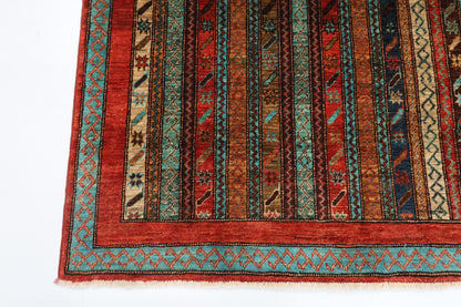 155 x 200 cm | Tribal Turkish Shall Area Rug Afghan Hand Knotted Veg Dye Wool carpet