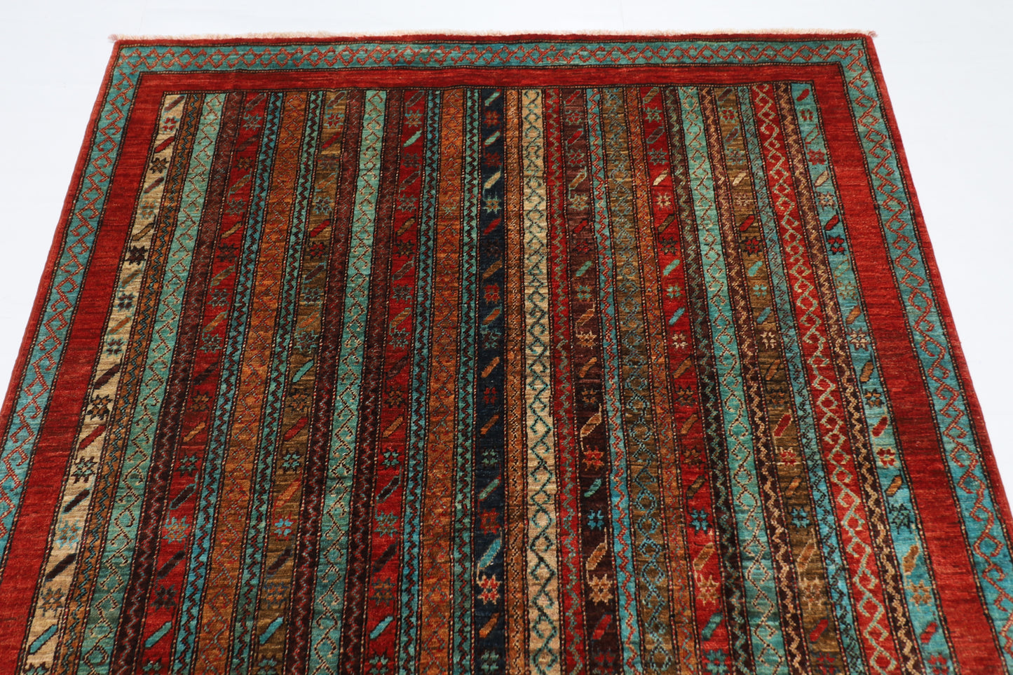155 x 200 cm | Tribal Turkish Shall Area Rug Afghan Hand Knotted Veg Dye Wool carpet