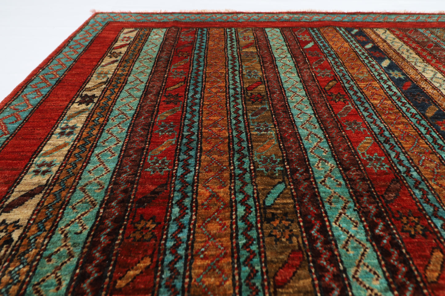 155 x 200 cm | Tribal Turkish Shall Area Rug Afghan Hand Knotted Veg Dye Wool carpet