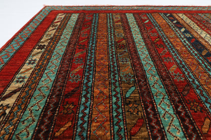 155 x 200 cm | Tribal Turkish Shall Area Rug Afghan Hand Knotted Veg Dye Wool carpet