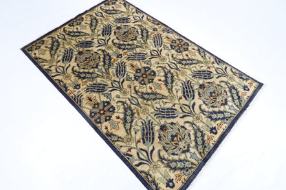 120 x 182 cm | Tribal Suzani Area Rug Afghan Hand Knotted Veg Dye Wool carpet