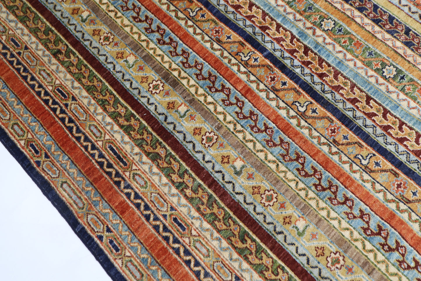 162 x 217 cm | Tribal Turkish Shall Area Rug Afghan Hand Knotted Veg Dye Wool carpet