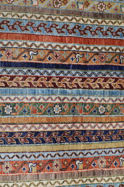162 x 217 cm | Tribal Turkish Shall Area Rug Afghan Hand Knotted Veg Dye Wool carpet