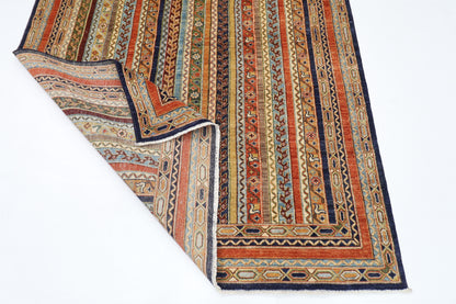 162 x 217 cm | Tribal Turkish Shall Area Rug Afghan Hand Knotted Veg Dye Wool carpet