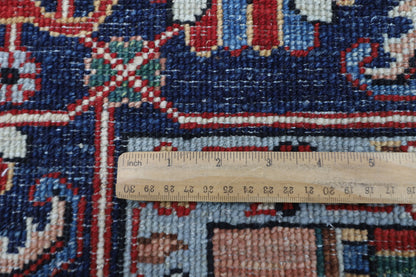 190 x 273 cm | Tribal Heriz Red Area Rug Afghan Hand Knotted Veg Dye Wool carpet