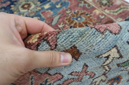 79 x 297 cm | Pink Runner Rug Afghan Hand Knotted Veg Dye Wool carpet