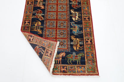 84 x 310 cm | Pazyryk Runner Rug Afghan Hand Knotted Veg Dye Wool carpet