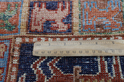 84 x 310 cm | Pazyryk Runner Rug Afghan Hand Knotted Veg Dye Wool carpet