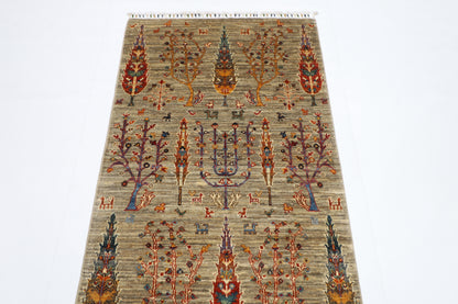 84 x 299 cm | Tree of Life Runner Rug Afghan Hand Knotted Veg Dye Wool carpet