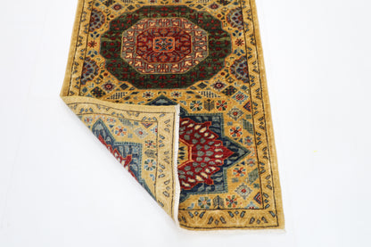85 x 288 cm | Mamluk Runner Rug Afghan Hand Knotted Veg Dye Wool carpet