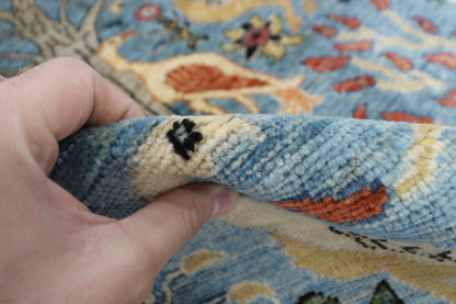79 x 128 cm | Birds Rug Afghan Hand Knotted Veg Dye Wool carpet