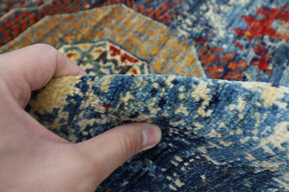 78 x 120 cm | Abstract Mamluk Rug Afghan Hand Knotted Veg Dye Wool carpet