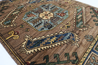 89 x 118 cm | Tribal Rug Afghan Hand Knotted Veg Dye Wool carpet
