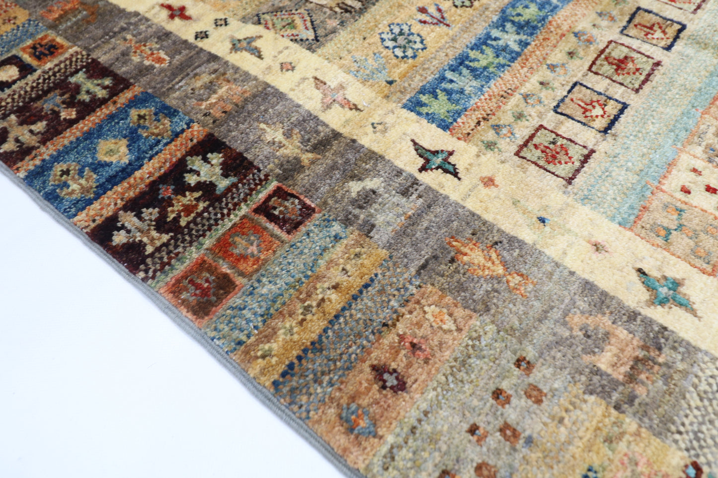 97 x 147 cm | Gabbeh Rug Afghan Hand Knotted Veg Dye Wool carpet