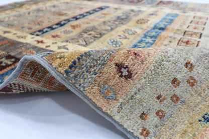 97 x 147 cm | Gabbeh Rug Afghan Hand Knotted Veg Dye Wool carpet