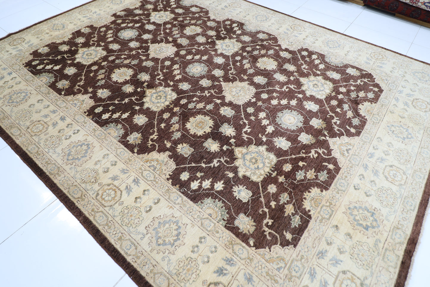 277 x 366 cm | Chobi Afghan Tribal Hand Knotted Carpet