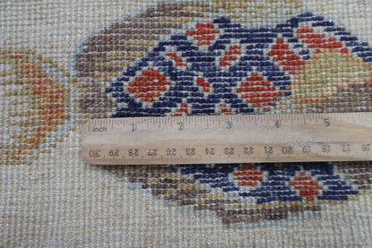 82 x 123 cm | Fish Party Rug Afghan Hand Knotted Veg Dye Wool carpet