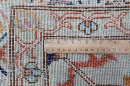 276 x 360 cm | Sultani Green Afghan Tribal Hand Knotted Wool Carpet .