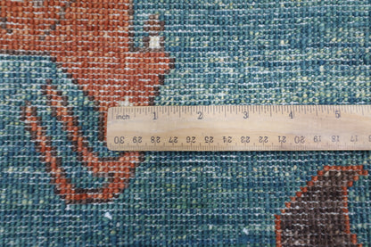 298 x 350 cm | Animal Paradise Afghan Tribal Hand Knotted Carpet