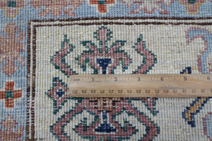 277 x 361 cm | Kazak Afghan Tribal Hand Knotted Wool Carpet